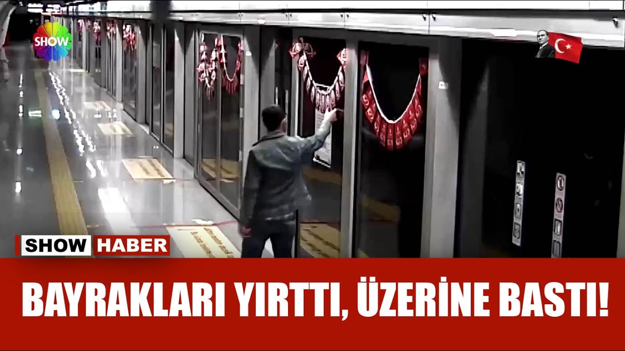 Türk bayrağına çirkin saldırı!