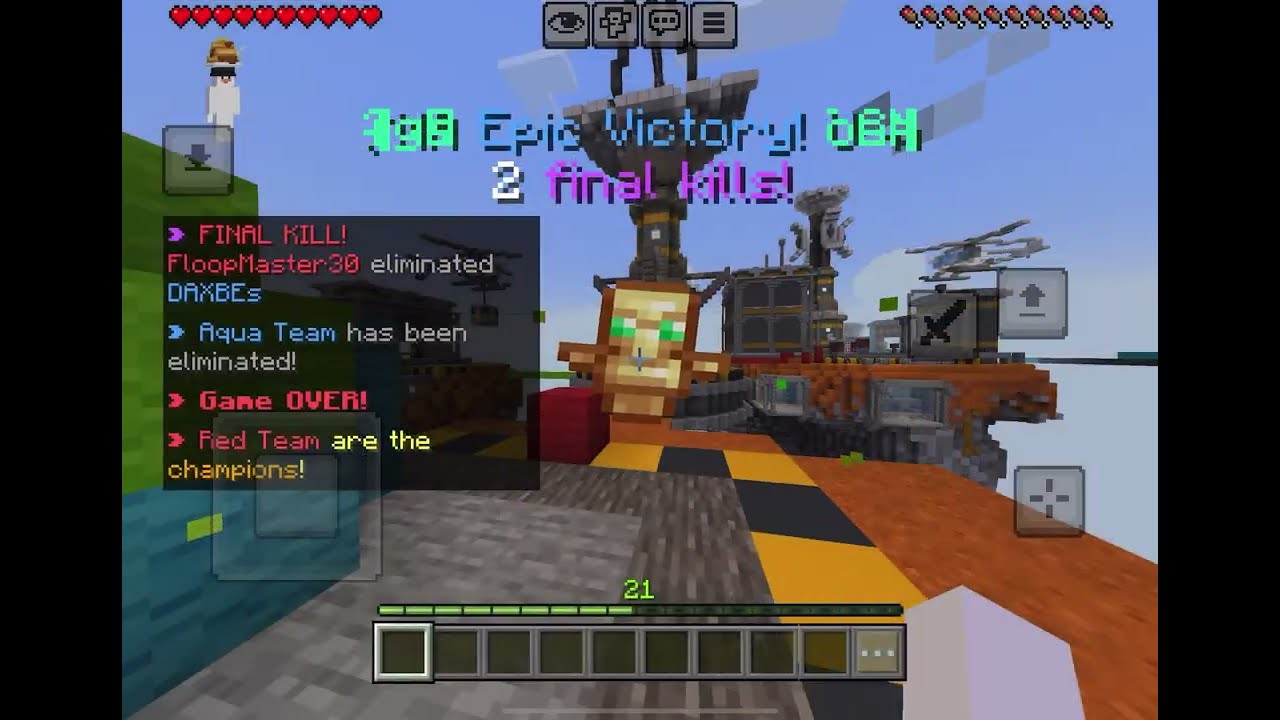 MInecraft Hive Bedwars No Armor Challenge!