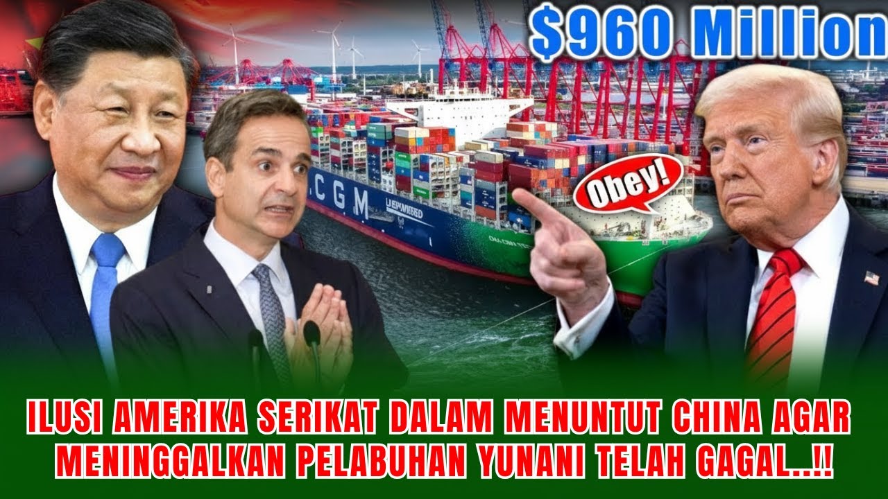 AS Ingin Menguasai Pelabuhan Mega China Senilai $960 Juta, tetapi Yunani Menghancurkan Rencana itu!