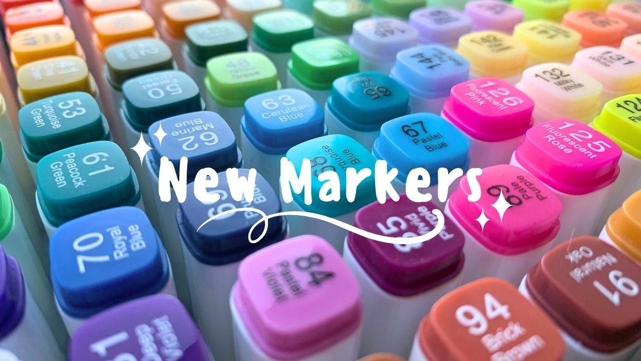 Unboxing, swatching and testing new markers📦✨