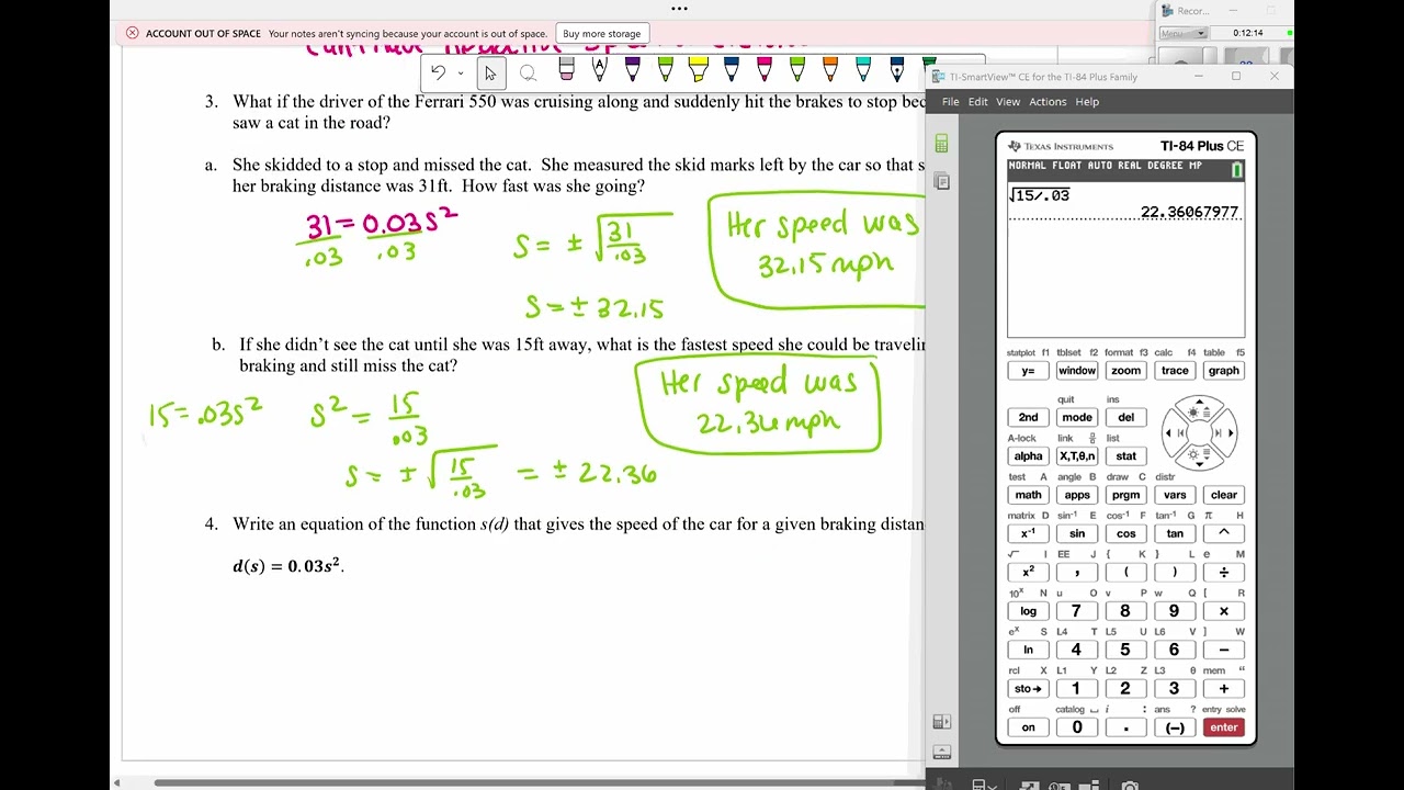 Inverses of Quadratic & Square Root Functions