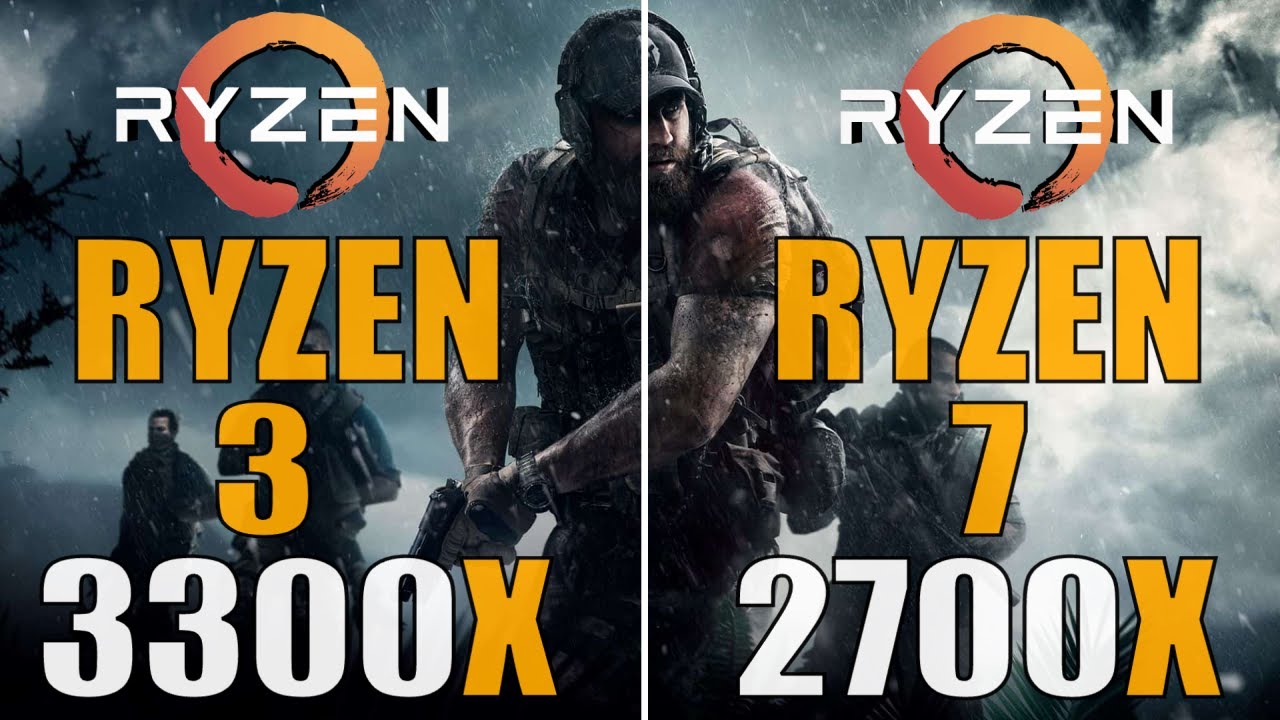 RYZEN 7 2700X vs  RYZEN 3 3300X | PC GAMES TEST |