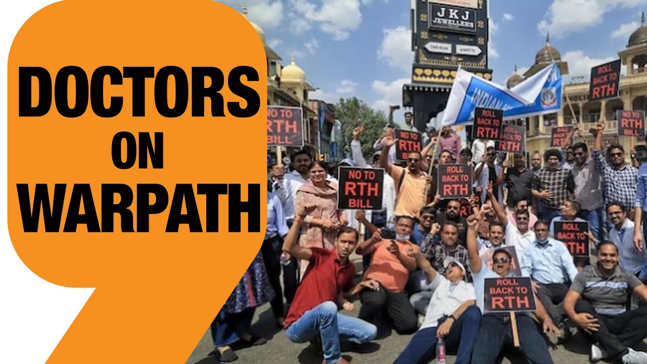DOCTORS PROTEST OVER RIGHT TO HEALTH BILL IN RAJASTHAN