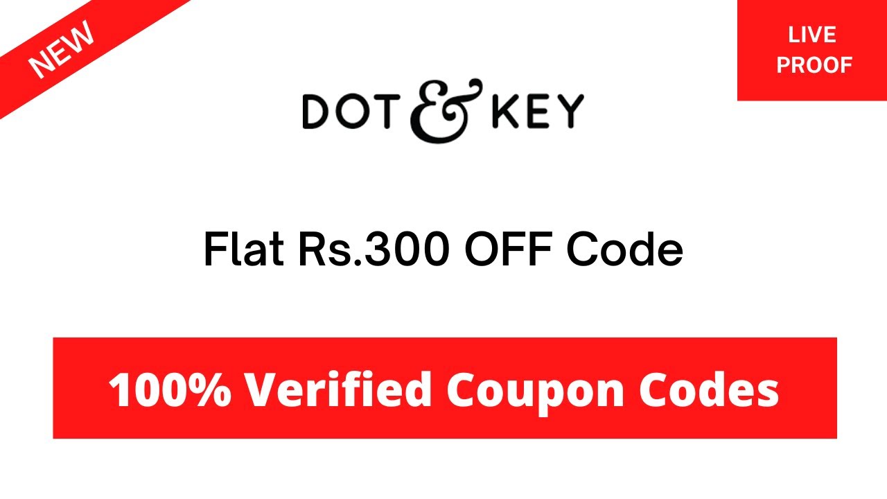 Dot and Key Coupon Code ✅ |  Flat Rs.300 OFF | Discount Code & Promocode #dotandkey #dot&keycoupon