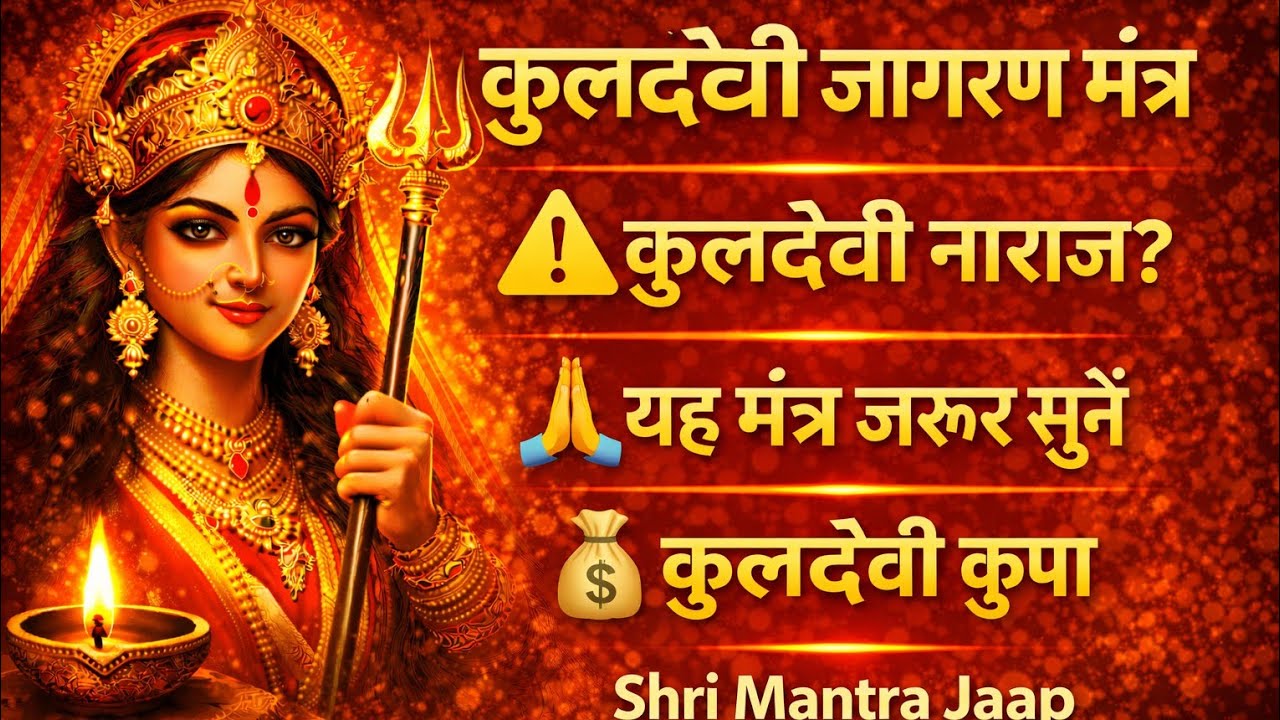 5 मिनट सुनें और पाएँ कृपा व सुरक्षाकुलदेवी महाशक्ति मंत्र | दरिद्रता नाश | मंगल कार्य सिद्धि prdayni