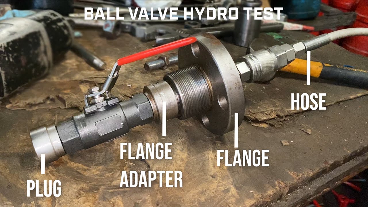 Ball valve pressure testing. How to test a ball valve. Ball valve hydro testing. API 598 testing