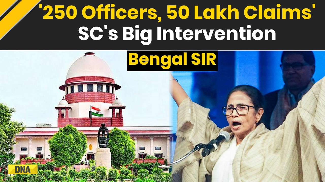 Supreme Court On Bengal SIR: '250 Officers, 50 Lakh Claims' SC's Big Action To Help EC In Bengal