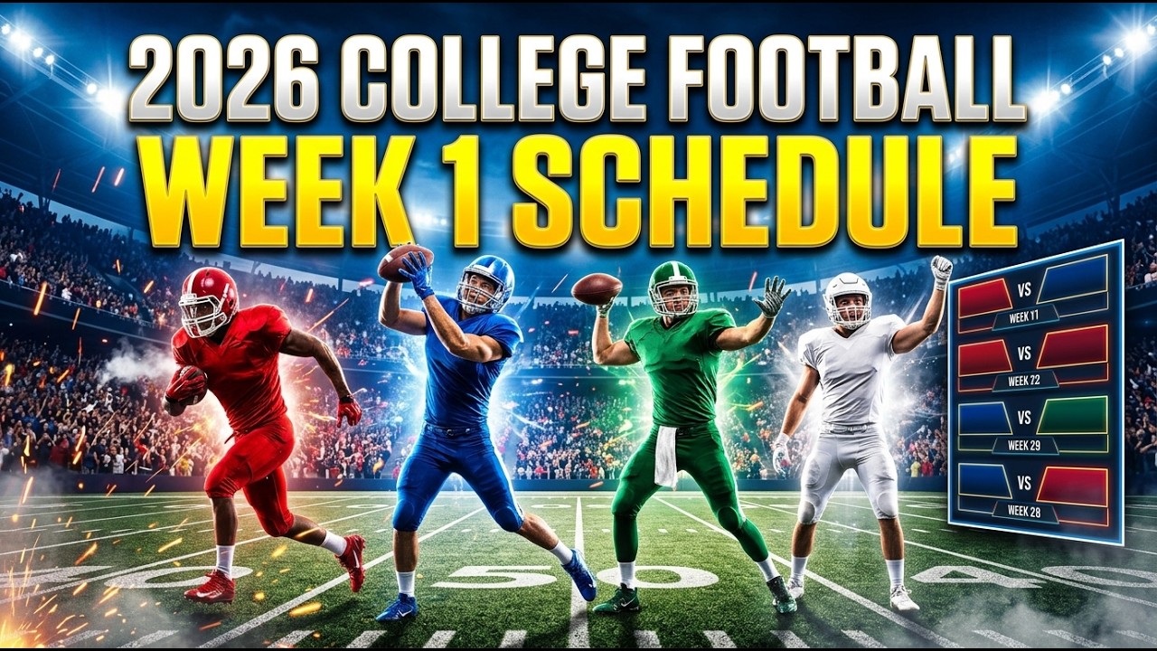 2026 College Football Week 1 Schedule | Every Game & Kickoff Times