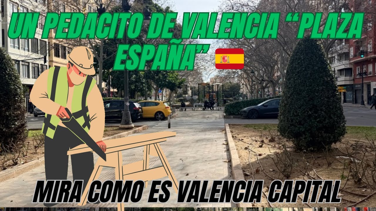 Recorrido  por PLAZA ESPAÑA en Valencia 🇪🇸 Lujo, comercio y la belleza del Corazón Valenciano TE AMO