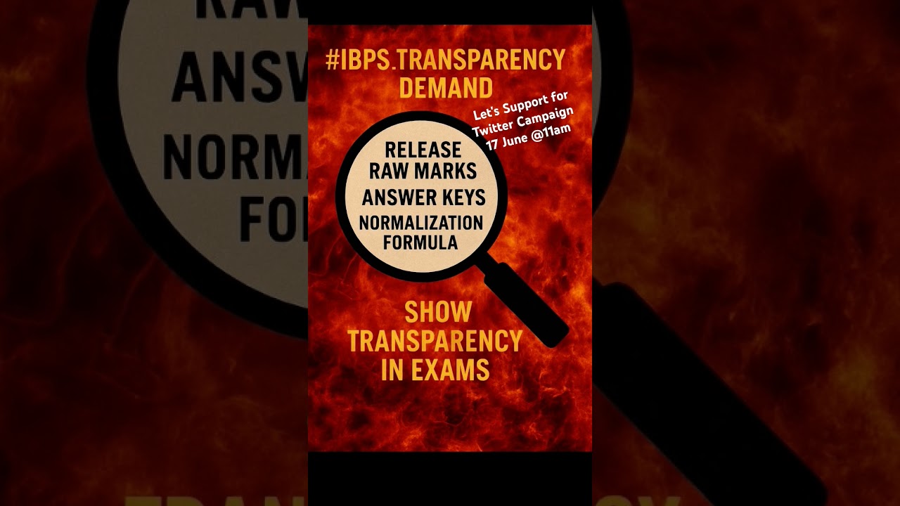 IBPS protest and Twitter Campaign 👍#sbi #ibps #protest #twitter #campaign #bank