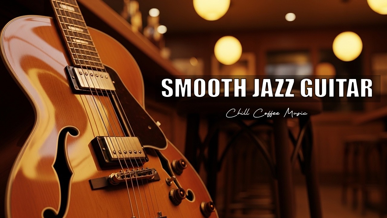 Smooth Jazz Guitar Music - Cool Cafe Vibes • Relaxing Guitar Music for Cafe, Study & Work