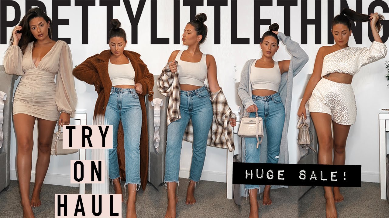 HUGE OVER £600 NEW IN PRETTY LITTLE THING TRY ON HAUL! EEK! · BLACK FRIDAY / WINTER | Emily Philpott