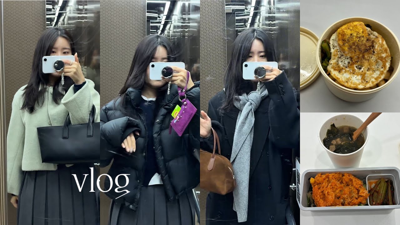 30대 직장인 일주일 도시락 브이로그 vlog 출근룩 데일리룩