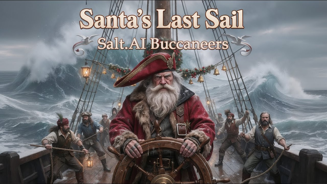 🏴‍☠️🎅🔥 The Wildest Christmas Sea Shanty Ever — Santa’s Last Sail (Folk Rock)
