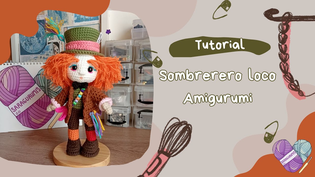 Sombrerero loco amigurumi/tutorial paso a paso