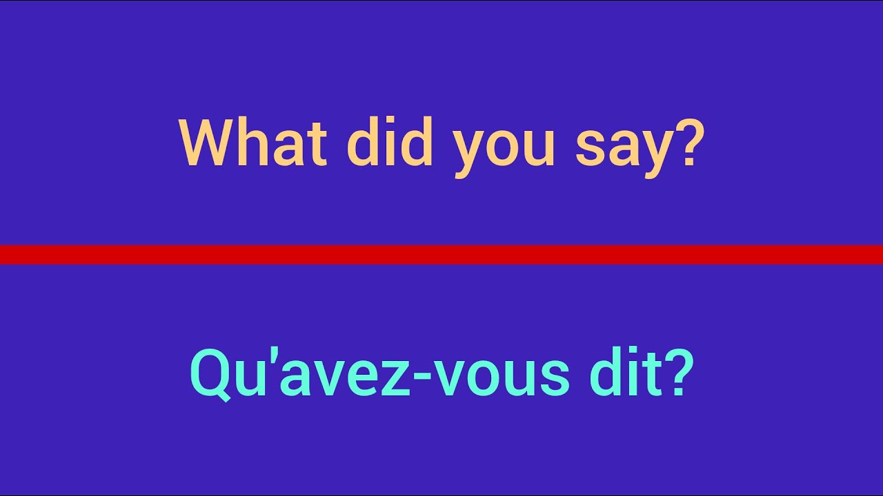 Apprendre Anglais facilement a travers ces phrases simples || Learn English easily with these words