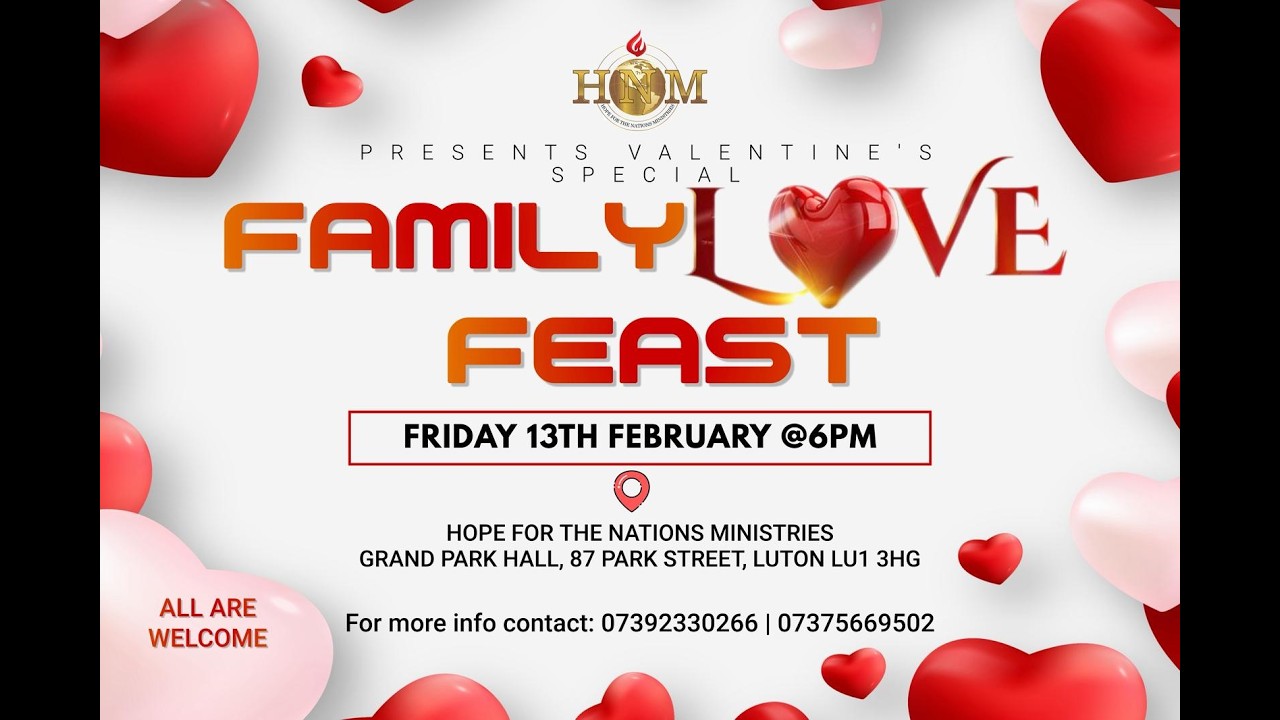 Love and Family Feast | Dr. Mona Jacob | Hope for the Nations Ministries | 13.02.26