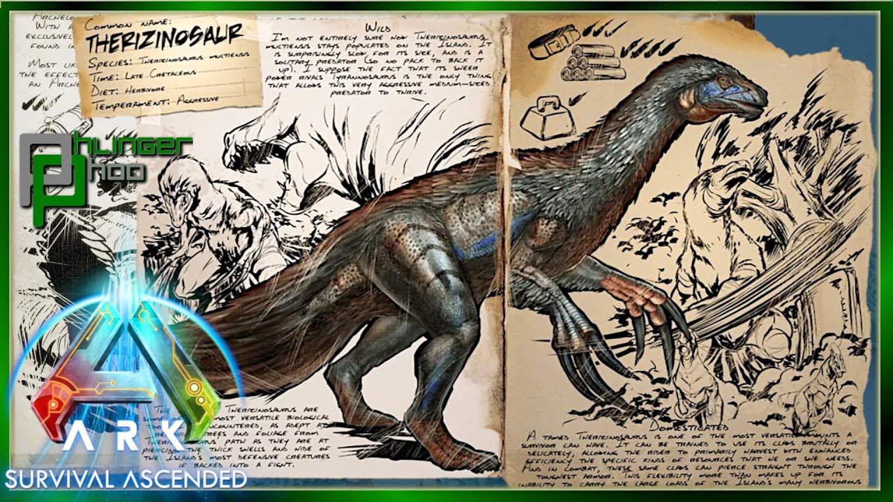 Ark Ascended Basics Therizinosaurus - EVERYTHING YOU NEED TO KNOW