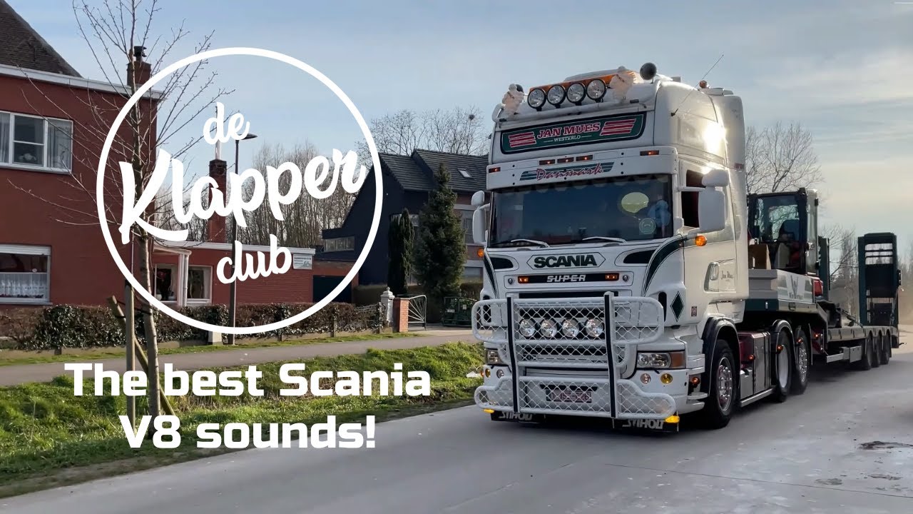 The Best Scania V8 Open Pipe Sounds! | Klapper Compilatie #19