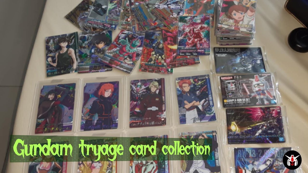 Rare Gundam tryage cards collection 