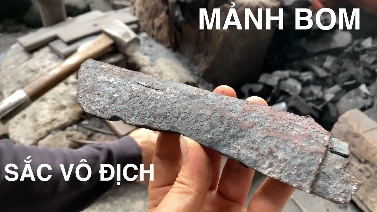 Rèn con dao BẦU LỌC bằng thép MẢNH BOM cho anh khách HÀ NỘI, SẮC VÔ ĐỊCH! CAO NGỰA CỰC CHUẨN!dao bếp