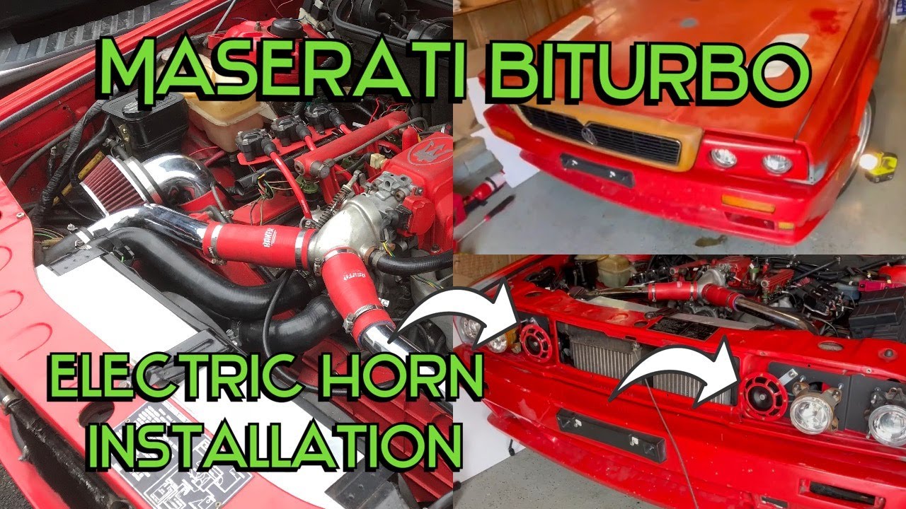 Maserati Biturbo gets new electric horn.