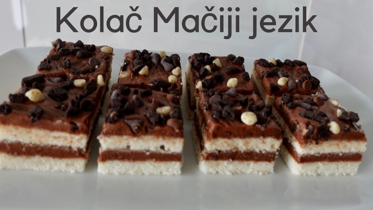 KOLAČ MAČIJI JEZIK, PREDIVAN ČOKOLADNI KOLAČ, BRZ, JEDNOSTAVAN I PRISTUPAČAN