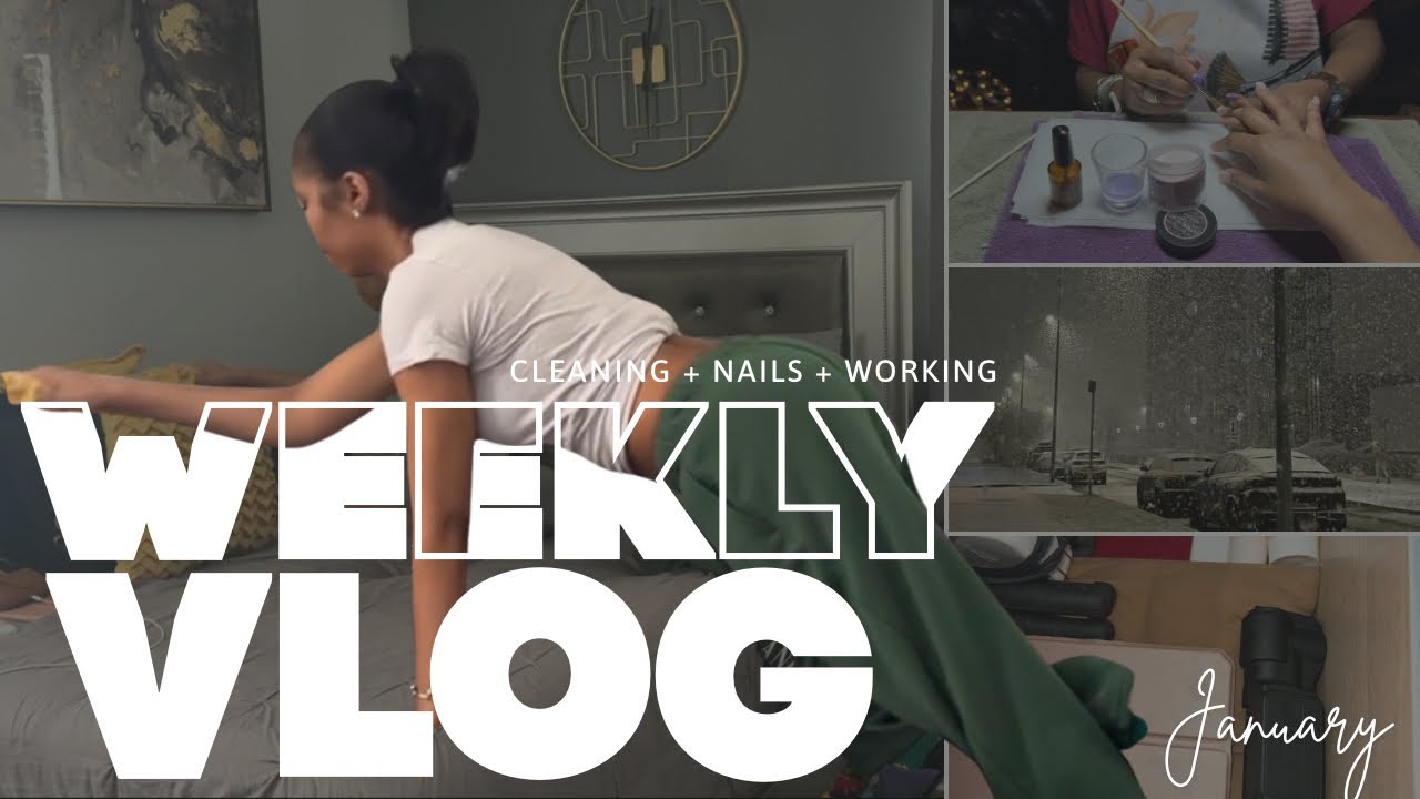 WEEKLY VLOG | snow day prep + organize with me + target pickup + nail appointment + ANTM ??