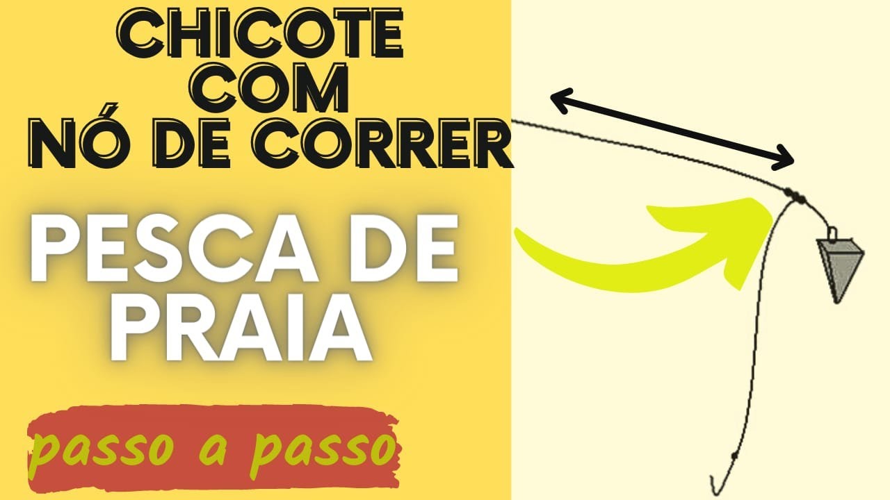 [Passo a passo] Chicote com nó de correr pesca de praia