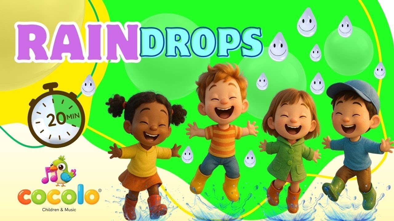 Colorful Raindrops Song + More | Cocoló Kids Cartoons