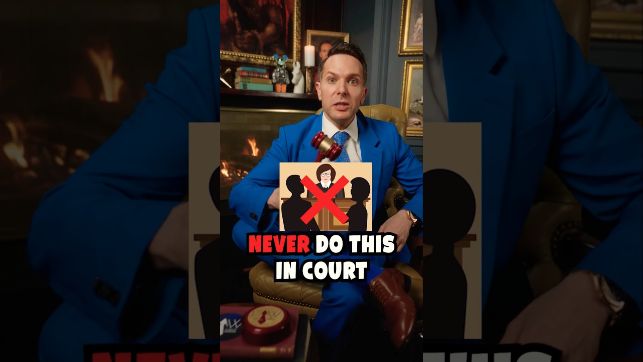 Never Do This In Court If You Represent Yourself! #law #education