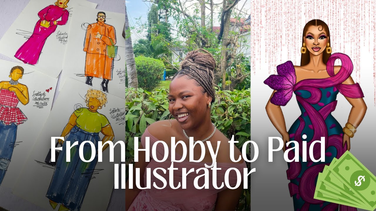 How I Became a Fashion Illustrator | My Journey from Hobby to Full-Time Freelancing Career in Lagos