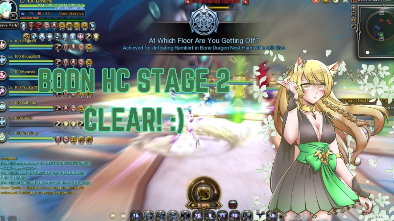 [Dragon Nest SEA - Artillery] And so, Bone HC Stage 2 cleared too!