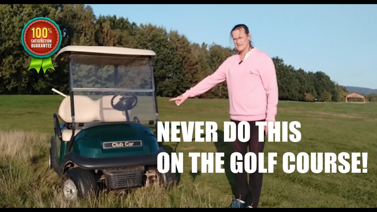Tohle na golfovém hřišťi nikdy nedělejte!