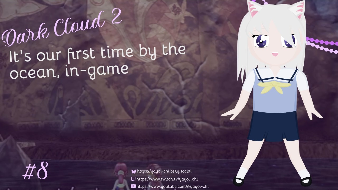 【Dark Cloud 2】It's our first time by the ocean, in-game