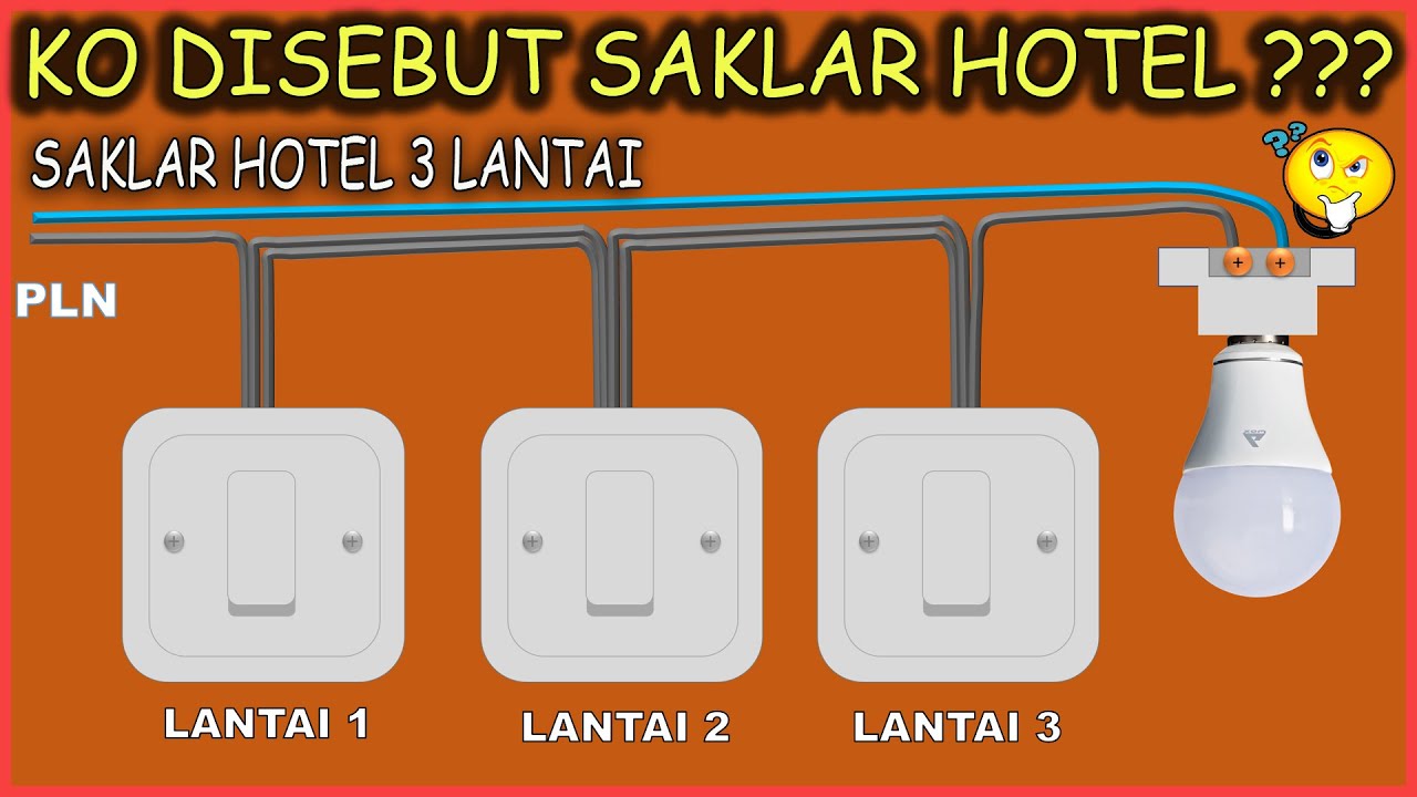 CARA PASANG SAKLAR HOTEL 3 LANTAI