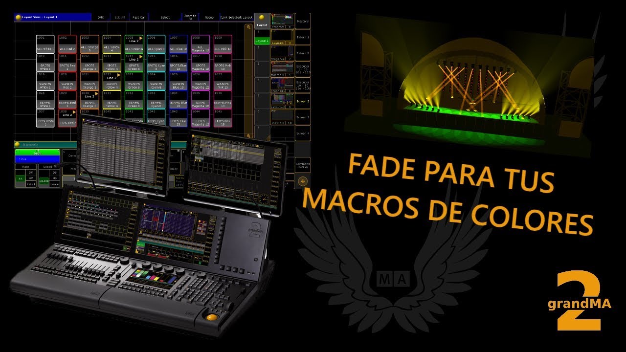 Tutorial grandMA2: Fade para tus Macros