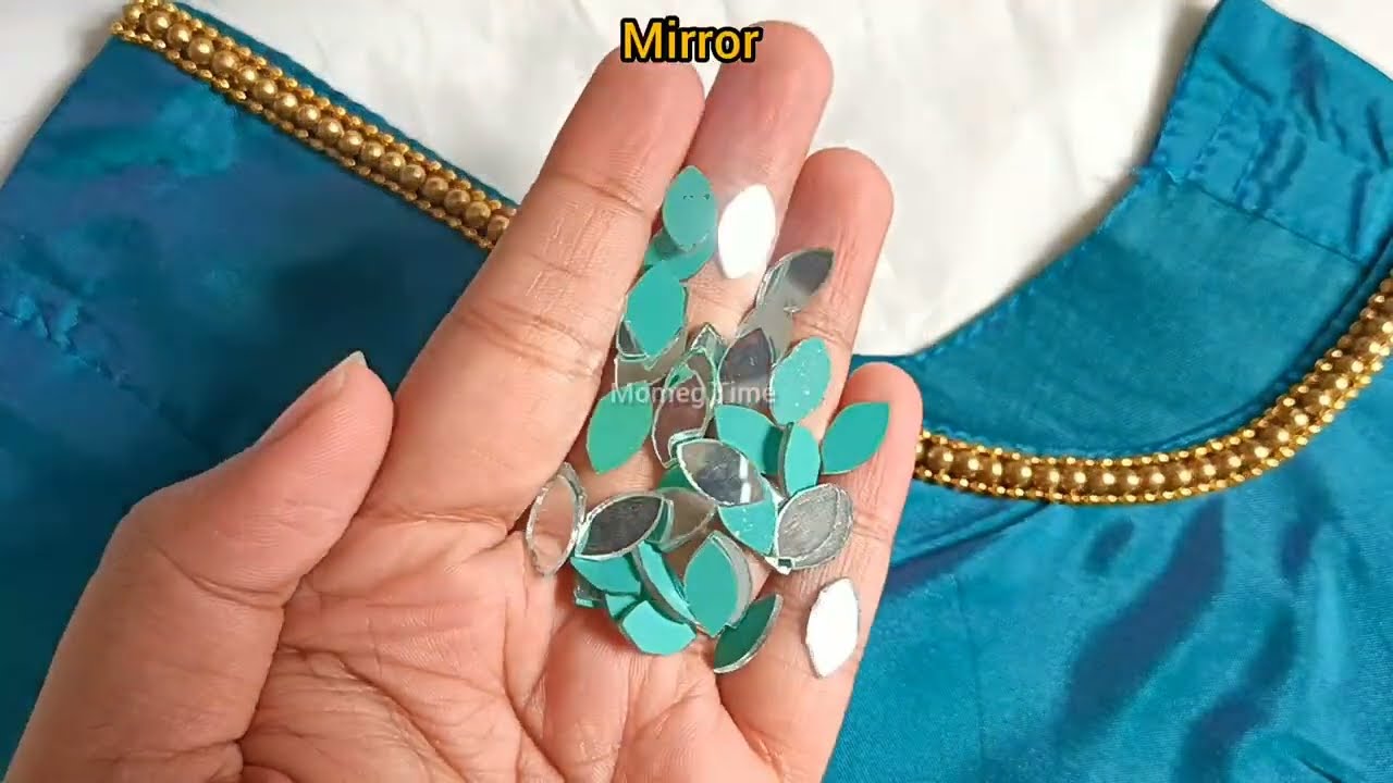 Easy Mirror Work Blouse Design|Aariwork|Embroidery Design|Maggamwork|Blouse Design|Blouse|Design