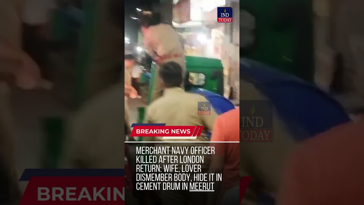 Merchant navy officer killed: Wife, lover dismember body, hide it in cement drum in #Meerut