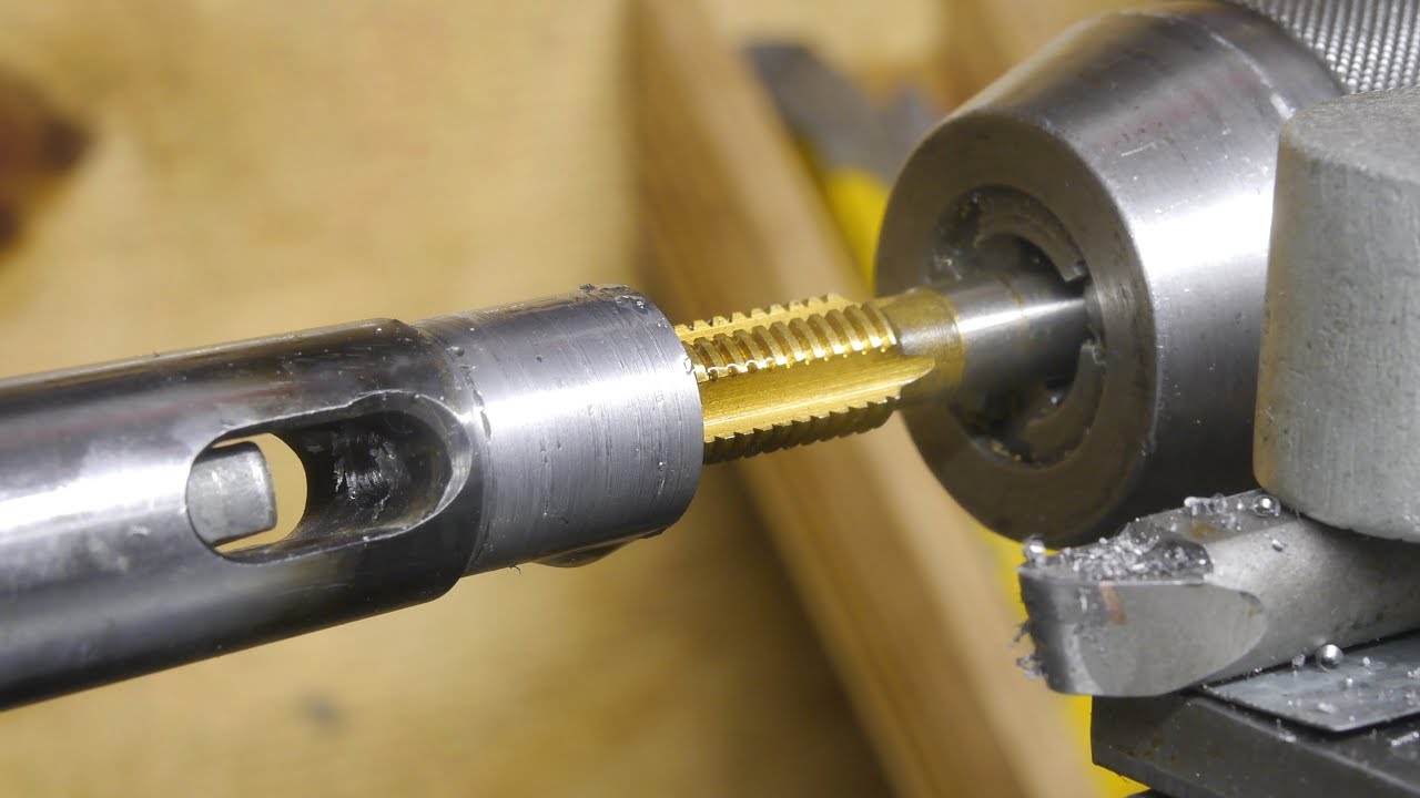 Modifying a drill press adapter sleeve to fit a drawbar