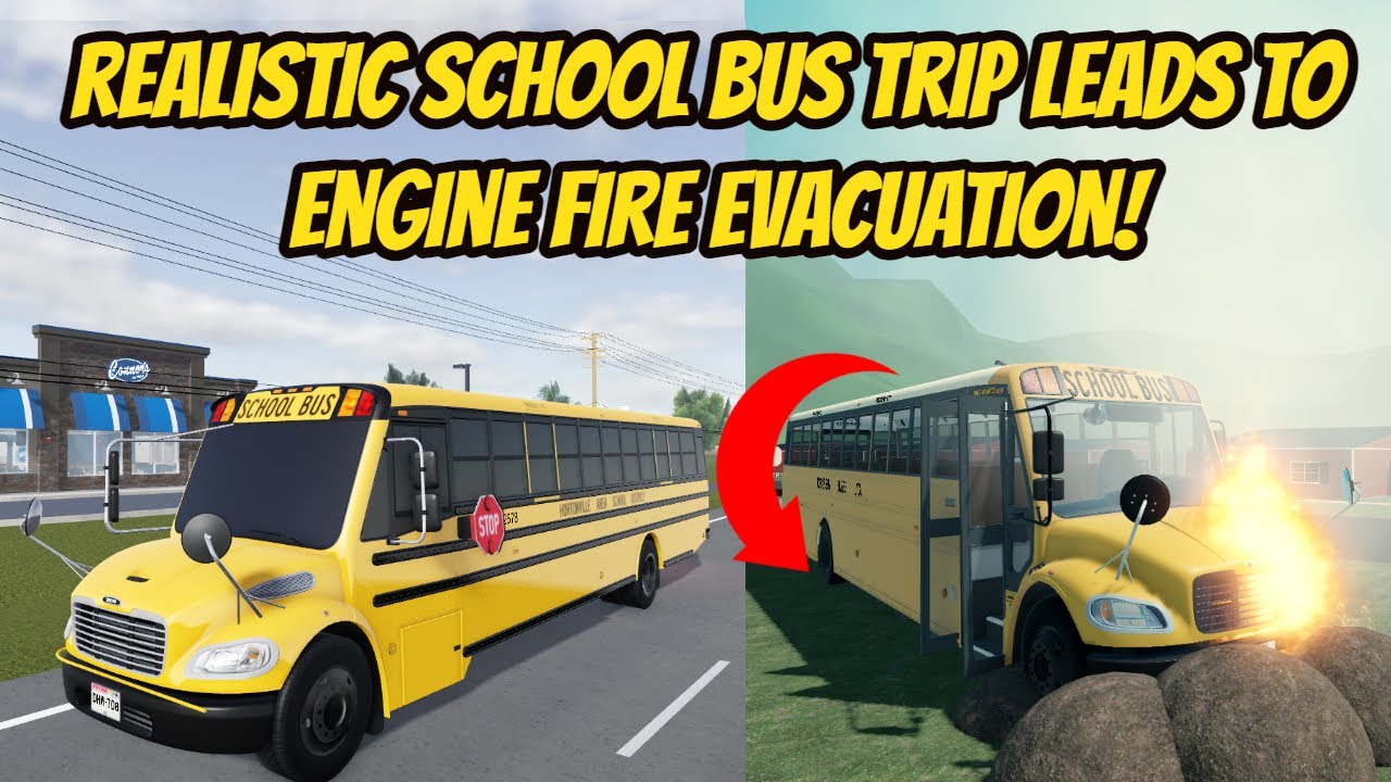 Greenville, Wisc Roblox l Realistic School Bus Field Trip EVACUATION Roleplay