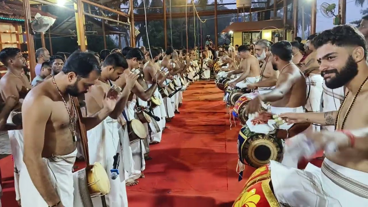 Kizhakkanchery Aswadaka Sangham Panchavadyam 2025/ Pathikalam Thimila, Madhalam & Koottikott/