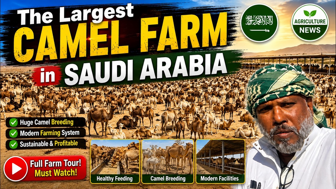 The Largest Camel Farm in Saudi Arabia | Amazing Desert Farming