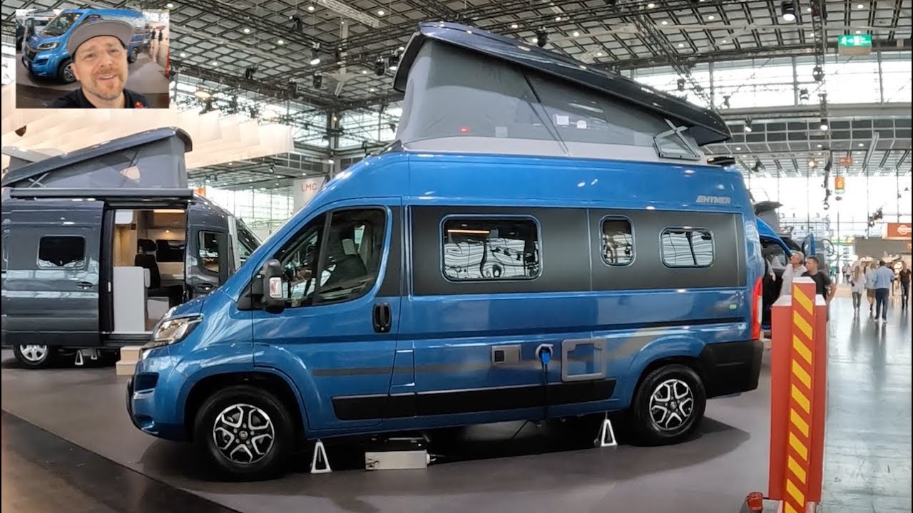 Hymercar Free 540 blue evolution Hymer RV Camper Van Camping car Fiat walkaround + interior V0529