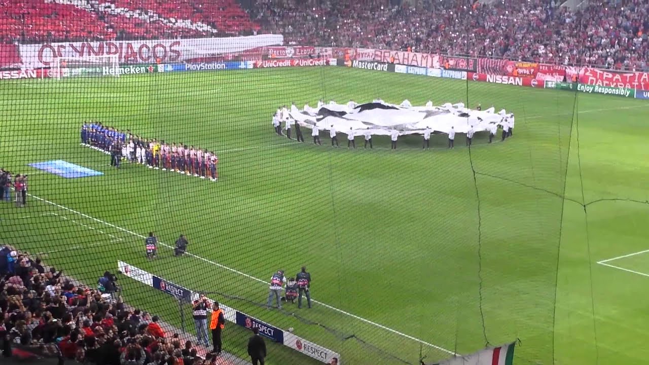 Olympiakos vs Juventus 22 10 2014 UEFA Champions league anthem