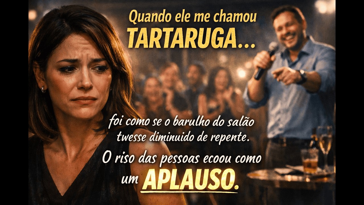 Fui humilhada de chamada de tartaruga no microfone da festa, ninguém imaginava o que eu faria depois