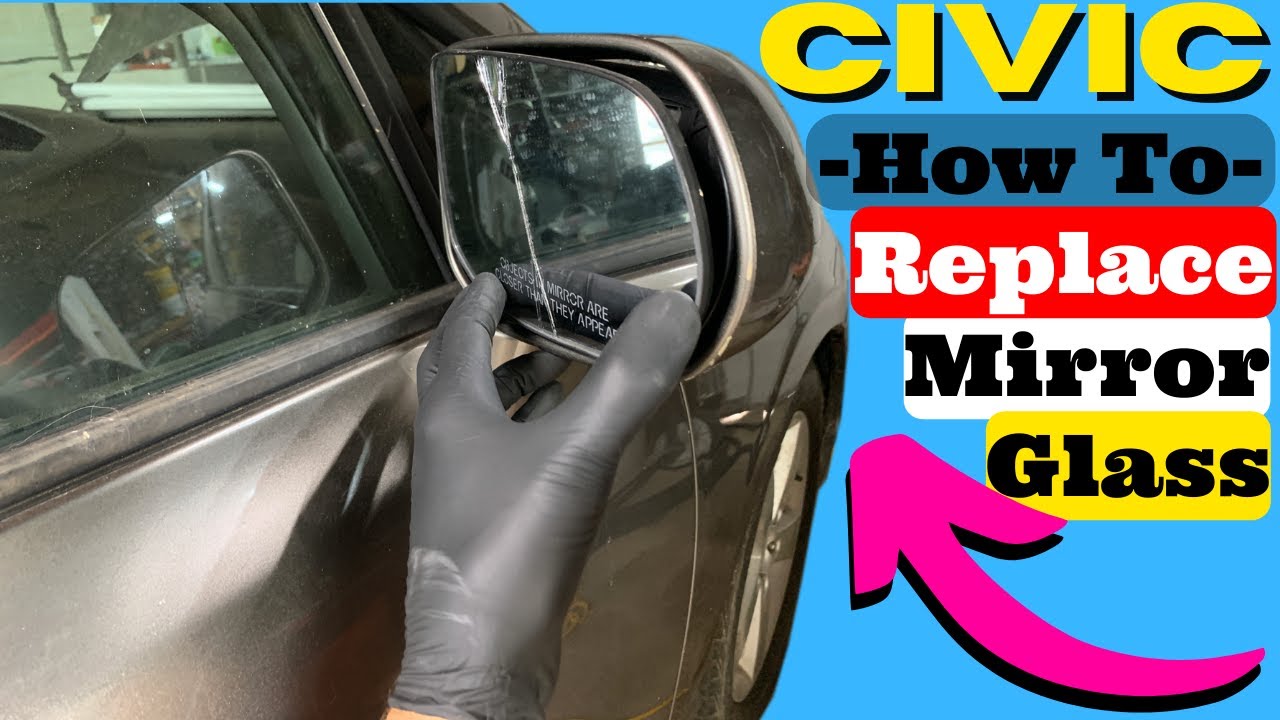 Honda Civic — Как заменить боковое зеркало заднего вида (2006, 207, 2008, 2009, 2010, 2011)