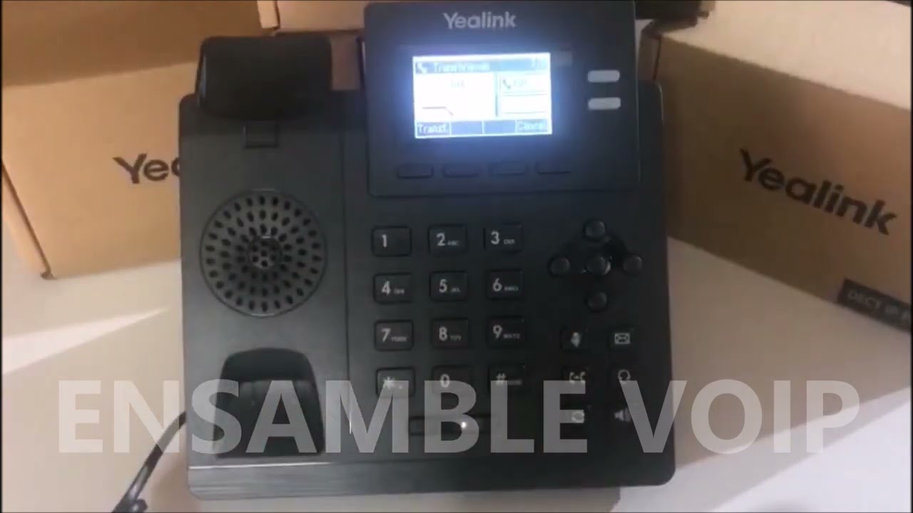 Transferencia de llamadas, teléfonos de mesa Yealink