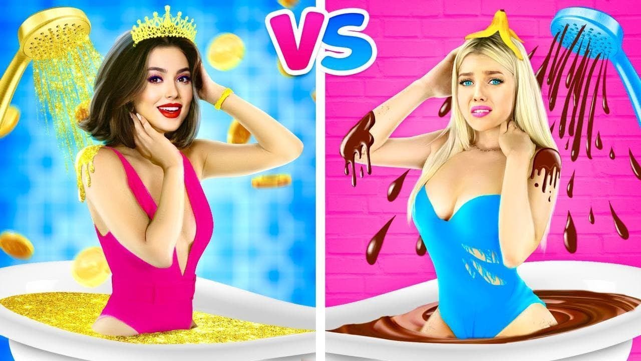 Неудачник vs Счастливчик vs Очень Удачливый Студент | Забавная борьба от RATATA