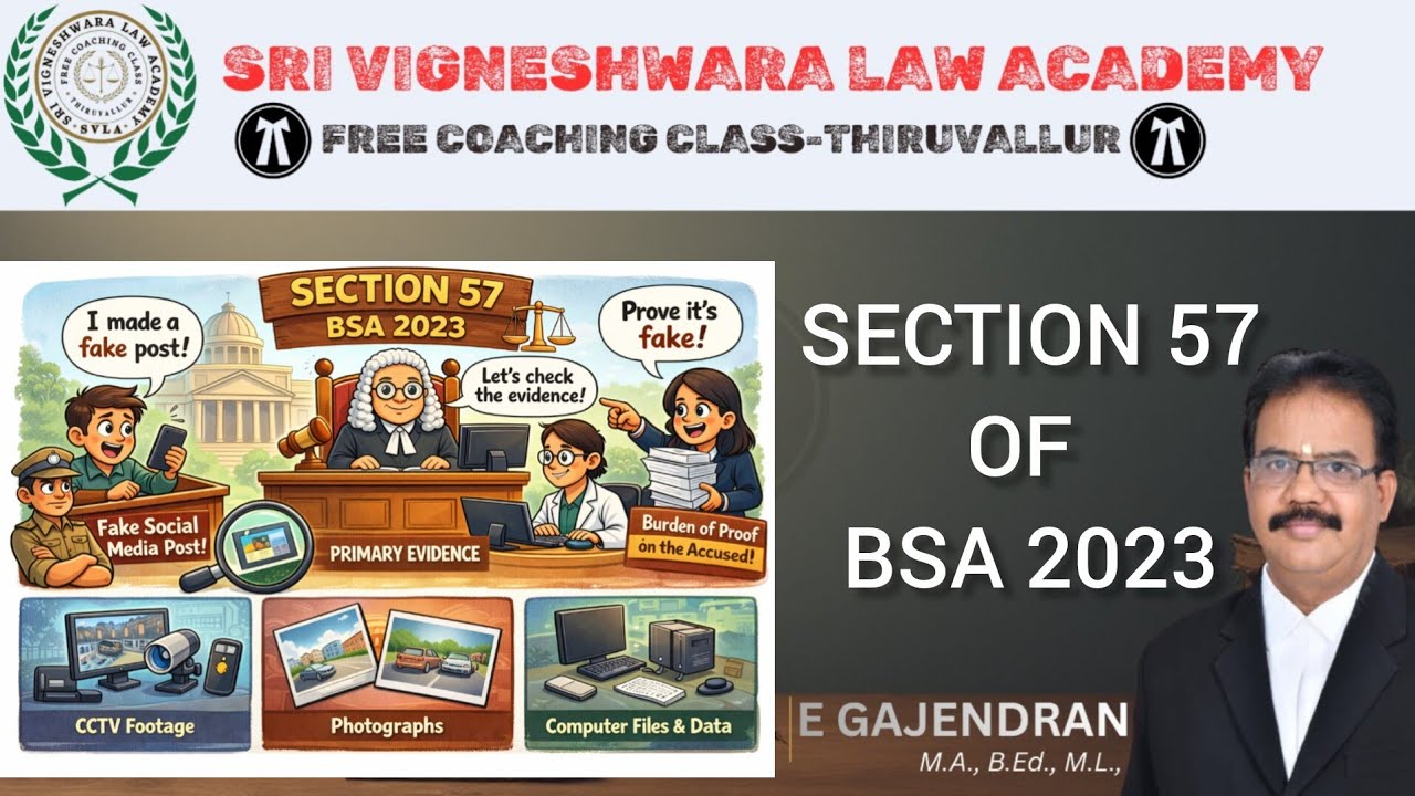 Section 57 of BSA 2023|முதல்நிலை சாட்சியம் என்றால் என்ன?|what is meant by primary evidence 